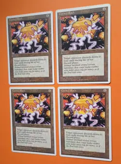Magic the Gathering MTG Fourth (4TH) Editon CURSED RACK X 4 LP/EX U 1995! - Image 2