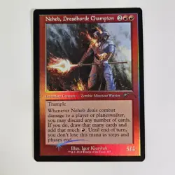 Neheb, Dreadhorde Champion Retro Foil Secret Lair: Zombie Bonus Old Border MTG - Image 1