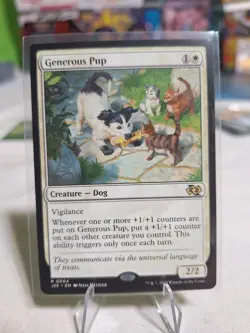 Mtg Generous Pup [Foundations Jumpstart] #4 NM Pack Fresh - Image 1