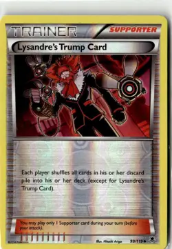 2014 XY PHANTOM FORCES LYSANDRE’S TRUMP CARD 99/119 Reverse Holo - Image 1