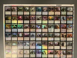 Magic the Gathering MtG War of the Spark Uncut Mythic & Rare Foil Sheet - Image 2