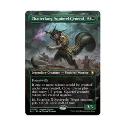 WOTC Commander: Bloombur Chatterfang, Squirrel General (Borderless) (MR) ( NM - Image 1