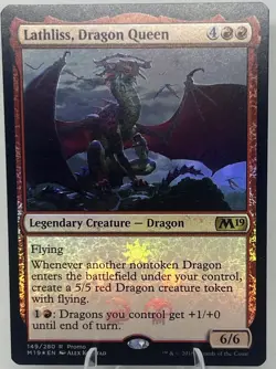 MtG - Lathliss, Dragon Queen - Core Set 2019 - Promo Foil 149 - Image 1
