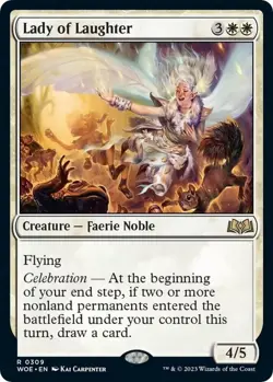 NM Lady of Laughter, MTG, Wilds of Eldraine, Magic the Gathering, 309 - Image 1