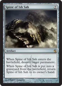 1 x Spine of Ish Sah - Mirrodin Besieged - Light Play - MTG - Image 1