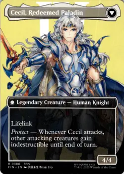 MTG Cecil, Dark Knight (Borderless) Normal NM FINAL FANTASY Magic 380 - Image 2