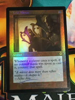 C5191 MAGIC MTG MODERN HORIZONS 2 VOID MIRROR #435 LP RARE FOIL RETRO - Image 1