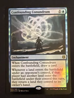1x Foil Confounding Conundrum (053) Zendikar Rising LP MTG Magic x1 MKE - Image 1