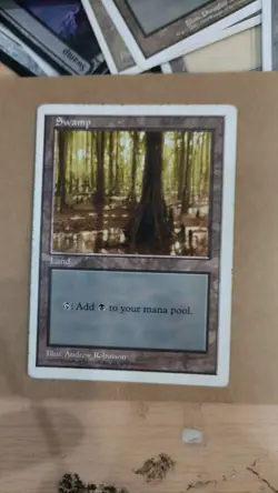 MTG Swamp-Fifth Edition-BasicLand-443 MP - Image 1
