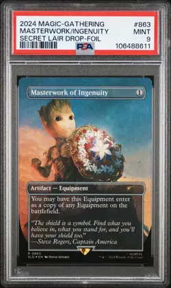 2024 Magic The Gathering Secret Lair Masterwork of Ingenuity Foil #863 PSA 9 - Image 1