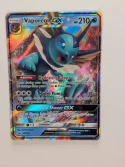 Vaporeon GX - SM172 - Pokemon Sun & Moon Promo Ultra Rare Card NM - Image 1
