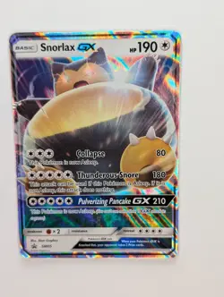 Snorlax GX - SM05 - Pokemon Sun & Moon Promo Ultra Rare Card NM - Image 1