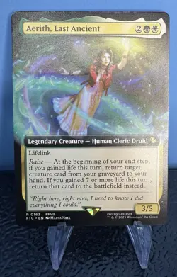 Aerith Last Ancient Extended Art Final Fantasy #163 - NM/M MTG - Image 1