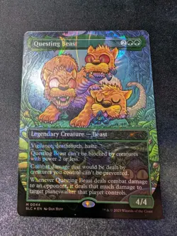 MTG Questing Beast Halo Foil Secret Lair Encyclopedia Countdown - Image 1