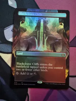 Blackcleave Cliffs (Borderless) Phyrexia: All Will Be One Foil - Image 1