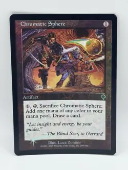 Chromatic Sphere FOIL LP Invasion MTG See Photos Magic the Gathering - Image 1