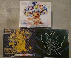 Pokemon TCG ETB Assorted Bundle: Prismatic Evolutions, SSP, TWM *Factory Sealed* - Image 1