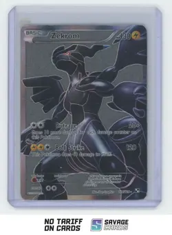 2011 Pokemon Black & White Base Set Full Art Zekrom #114/114 - Image 1