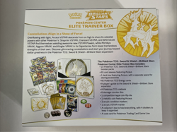 Pokemon Center Brilliant Stars ETB Elite Trainer Box Open box, No Packs - Image 2