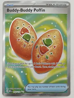 2025 Pokemon Mega Evolution Buddy-Buddy Poffin Full Art Ultra Rare #167/132 - Image 1