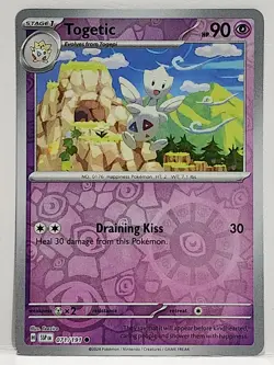 Togetic #71/191 Journey Together 2025 Reverse Holo Pokemon TCG - Image 1