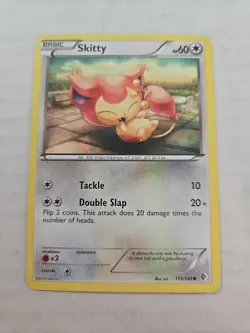 Skitty 113/149 Regular BW Boundaries Crossed Pokemon TCG 2012 - Image 1