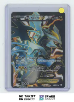 2012 Pokemon Black & White Boundaries Crossed Full Art Black Kyurem EX #145/149 - Image 1