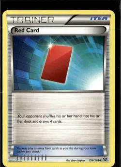 Pokemon Red Card 124/146 XY Base Set Non Holo Uncommon 2 Card Lot LP - Image 1