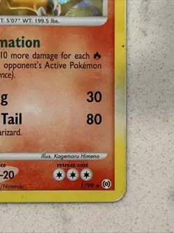 Pokemon TCG Charizard (Platinum Arceus 1/99) Cracked Ice Holo Bleed MP/PL - Image 5