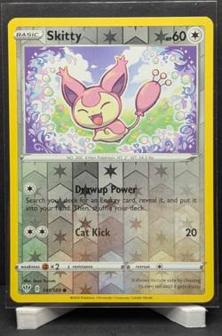 Pokemon Skitty #141/189 Reverse Holo Darkness Ablaze NM 2020 - Image 1