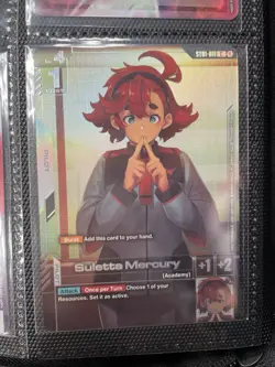 Gundam Card Game Suletta Mercury FIRST COMBAT Top 16 TCG Exclusive Promo English - Image 1