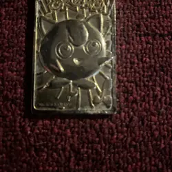 VINTAGE Burger King Pokemon#39 Jigglypuff 23k Gold Plated card 1999. - Image 4