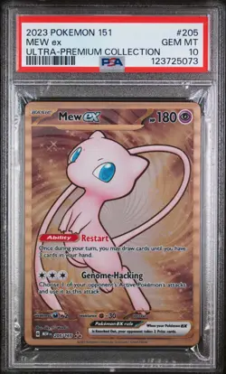 Metal Mew ex Full Art - 205/165 - 151 UPC Promo Pokemon Card - PSA 10 - Image 1