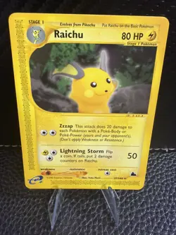 Raichu 27/144 Rare Skyridge Pokemon Card - Image 2