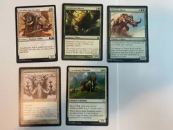 MTG Lot 5 Rhino Elephant Creature Cards Tribal EDH Commander Deck Bulk Magic - Image 1