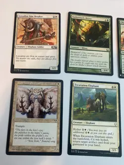 MTG Lot 5 Rhino Elephant Creature Cards Tribal EDH Commander Deck Bulk Magic - Image 2