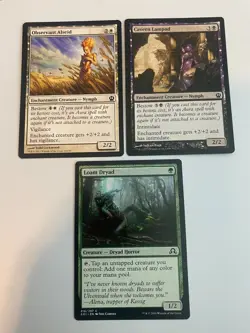 MTG Lot 3 Cards Nymph Dryad Tribal WOTC Modern EDH Commander Budget Deck - Image 1
