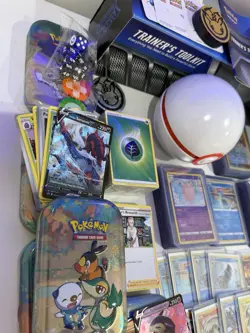 Massive 300+ Pokemon Card Lot! Holo & Reverse Holo & V Cards 🔥English + Tins - Image 3