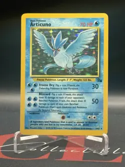 Pokemon TCG Articuno Holo Rare Card 2/62 Fossil LP MP - Image 1