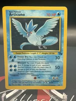 Pokemon TCG Articuno Holo Rare Card 2/62 Fossil LP MP - Image 2