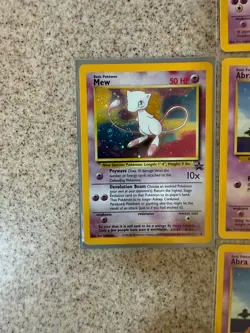 Set of Psychic type Pokemon cards-10 in total-Holo Mew- Original 1999 generation - Image 2