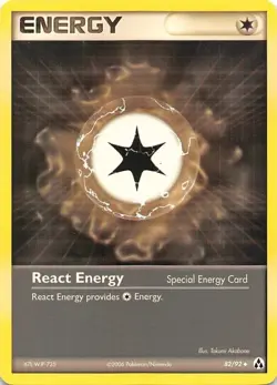 REACT ENERGY 82/92 - UNCOMMON - NON-HOLO - EX Legend Maker - Pokemon Card NM/M - Image 1