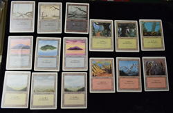 MTG Magic Revised of All Basic Land Set of 15 or 3 Cards of 1 Ea. Mana Version - Image 2
