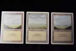 MTG Magic Revised of All Basic Land Set of 15 or 3 Cards of 1 Ea. Mana Version - Image 3
