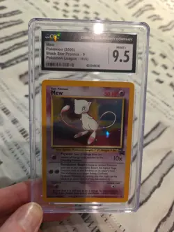 Pokemon League Graded Card CGC 9.5 Mint Mew #9 Holo Black Star Promo Card - Image 1