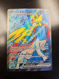 Pokemon Card Hop's Zacian EX 176/159 Journey Together - Near Mint - Image 2