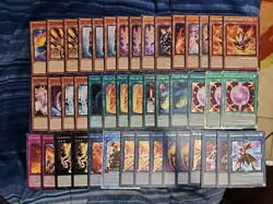 Yugioh 45 Card Salamangreat Deck Core Sunlight Wolf Pyro Phoenix Fire Gazelle - Image 1