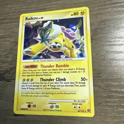 Pokemon TCG Raikou Card Secret Wonders 16/132 Holo Rare - Image 2