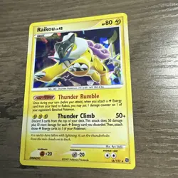 Pokemon TCG Raikou Card Secret Wonders 16/132 Holo Rare - Image 4