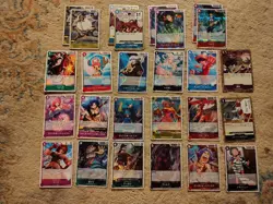 One Piece - Lot of 26 Cards Japanese, Mostly Holos - Image 1